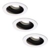 Set van 3 Laredo LED inbouwspots - GU10 4 Watt 345 Lumen - 6500K daglicht wit - Dimbaar - verzonken - Rond - Kantelbaar - IP20 Voor binnen - Wit | HOFTRONIC
