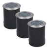 Set van 3 Lilly LED Grondspots - Dimbaar - Kantelbaar - GU10 fitting - Rond - IK10 - Tuinspot - Oprit - RVS - IP67 waterdicht | HOFTRONIC