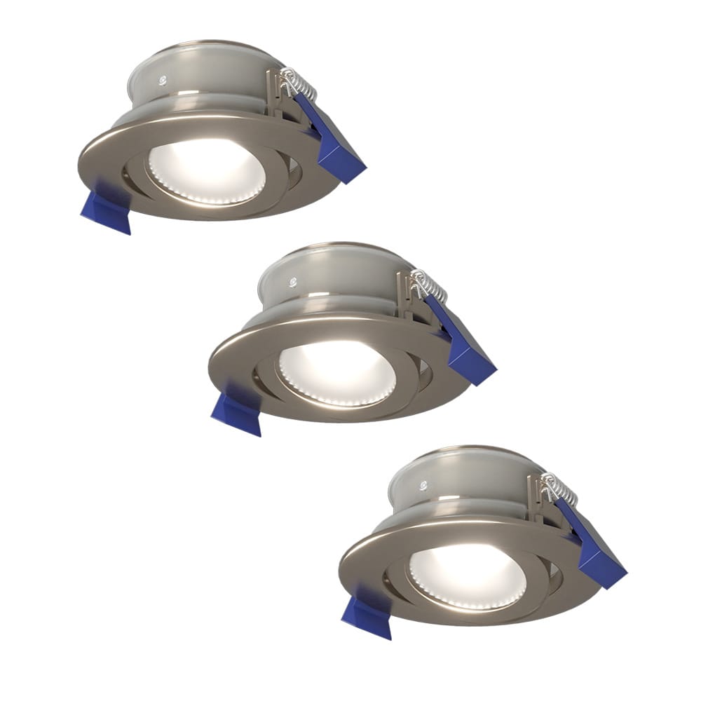Set van 3 Lima LED inbouwspots - 4 Watt 345 Lumen - 6500K daglicht wit - GU10 - Dimbaar - Rond - Kantelbaar - IP65 Waterdicht - RVS - Voor binnen