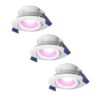 Set van 3 Lima smart inbouwspots - Wifi + Bluetooth - RGBWW - GU10 5