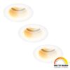 Set van 3 Mari - LED platte inbouwspots met lage inbouwdiepte 58mm - 3