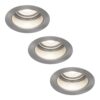 Set van 3 Mari - LED platte inbouwspots met lage inbouwdiepte 58mm - 3