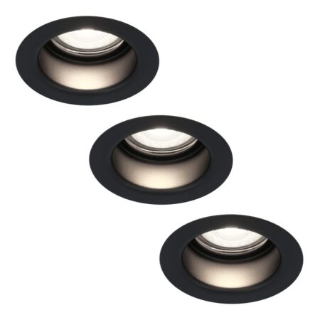Set van 3 Mari - LED platte inbouwspots met lage inbouwdiepte 58mm - 3