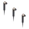Set van 3 Pinero LED prikspots - GU10 4 Watt 345 Lumen - Dimbaar - Kantelbaar - 4000K neutraal wit - IP64 Waterdicht - Zwart - Tuinspot | HOFTRONIC