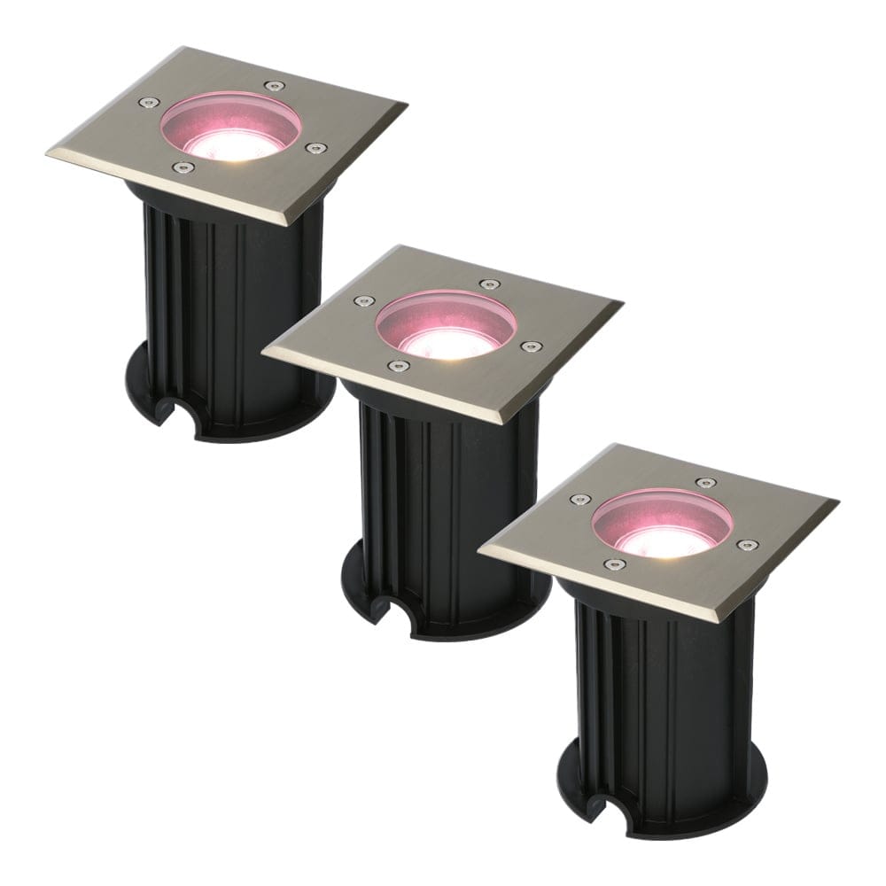 Set van 3 Ramsay Smart Grondspots buiten - Vierkant - 5