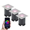 Set van 3 Smart Grondspots buiten - Vierkant - 5