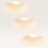 Set van 3 Trimless Inbouwspots Junaro bianco - Inbouwdiepte 100mm - GU10-fitting - IP20 voor binnen - Wit - Met doorlusbedrading | LUSENZ