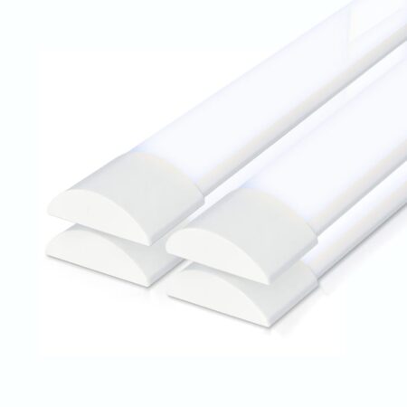 Set van 4 LED Batten 60cm - 20W 2400 lumen (120lm/W) - 6400K daglicht wit - Vervangt 160 Watt - Samsung SMD LED chips - Flikkervrij - IP20 Stofdicht - Onderbouwverlichting | HOFTRONIC