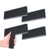 Set van 4 LED Wandlampen Dallas XL - Zwart - 3000K Warm wit - 24 Watt 2480 lumen - IP54 Waterdicht - Up & Down light - Incl. dimmer met afstandsbediening - Binnen & Buiten | HOFTRONIC