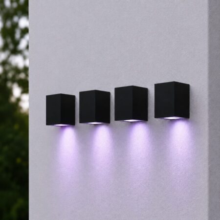 Set van 4 Marion - Smart LED Wandlamp Cube - 5