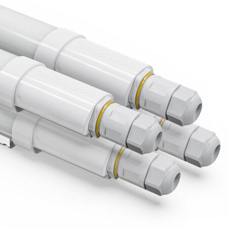 Set van 4 - R-Series Pro - LED TL-armatuur 120cm - IP65 waterdicht - 36 watt - 5040 lumen - 6500K - Koppelbaar - IK07 - Flikkervrij - R-Series Tri-Proof - 2 jaar garantie | HOFTRONIC