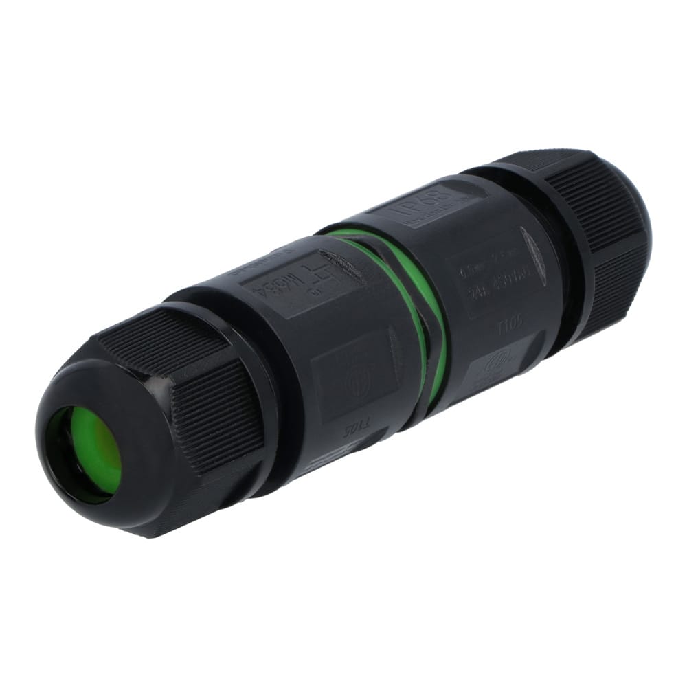 Set van 5 Kabelverbinders - IP68 Waterdicht - Gereedschapsloze installatie - Koppelstuk - Geschikt voor 4-12 mm kabeldikte | HOFTRONIC