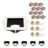 Set van 6 Altos LED Inbouwspots - Kantelbaar armatuur - 10x10 cm - Vierkant - GU10 Fitting incl. lamphouder - IP20 voor binnen - Wit | HOFTRONIC