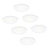 Set van 6 Barcelona - LED platte inbouwspots met lage inbouwdiepte 60mm - 3