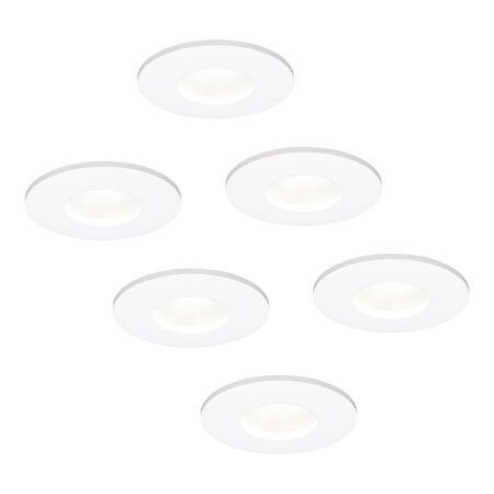 Set van 6 Barcelona - LED platte inbouwspots met lage inbouwdiepte 60mm - 3