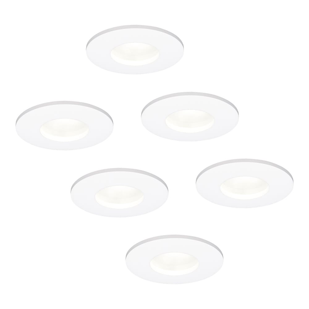 Set van 6 Barcelona - LED platte inbouwspots met lage inbouwdiepte 60mm - 3