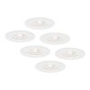 Set van 6 Bari LED inbouwspots extra plat 58mm - 3