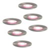 Set van 6 Bari Smart inbouwspots - IP65 waterdicht - Wifi + Bluetooth - RGBWW - GU10 - Google Home