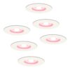 Set van 6 Bari Smart inbouwspots - IP65 waterdicht - Wifi + Bluetooth - RGBWW - GU10 - Google Home