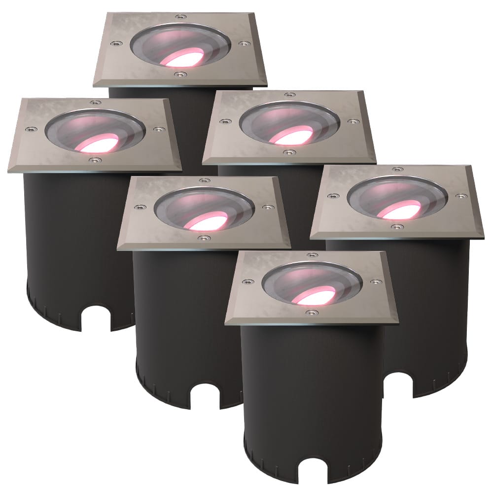 Set van 6 Cody - Smart LED Grondspot - IP67 waterdicht - 5