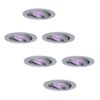 Set van 6 Jose smart inbouwspots - Wifi + Bluetooth - RGBWW - GU10 - Kantelbaar - Google Home