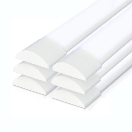 Set van 6 LED Batten 150cm - 50 Watt 7000lm (140lm/W) - 6500K daglicht wit - Vervangt 400 Watt - Samsung SMD LED chips - Flikkervrij - IP20 Stofdicht - Onderbouwverlichting | HOFTRONIC