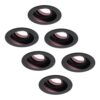 Set van 6 Laredo smart inbouwspots - Wifi + Bluetooth - RGBWW - GU10 - Kantelbaar - Google Home