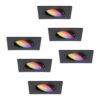 Set van 6 Mallorca - LED inbouwspot - IP20 - Kantelbaar - 5