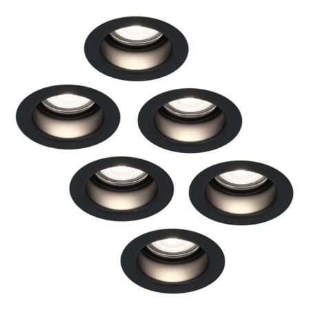 Set van 6 Mari - LED platte inbouwspots met lage inbouwdiepte 58mm - 3