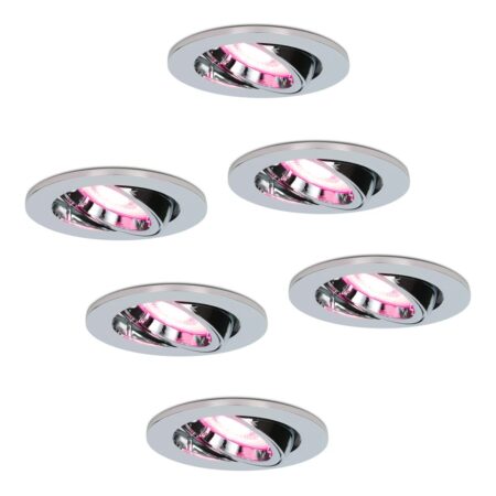 Set van 6 Maya - Smart inbouwspot - IP20 voor binnen - 5
