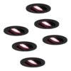 Set van 6 Oslo smart inbouwspots - Wifi + Bluetooth - RGBWW - GU10 - Kantelbaar - Google Home