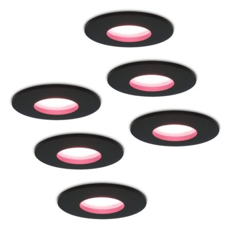 Set van 6 Porto - Smart inbouwspot - IP44 waterdicht - 5