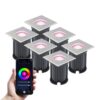Set van 6 Smart Grondspots buiten - Vierkant - 5