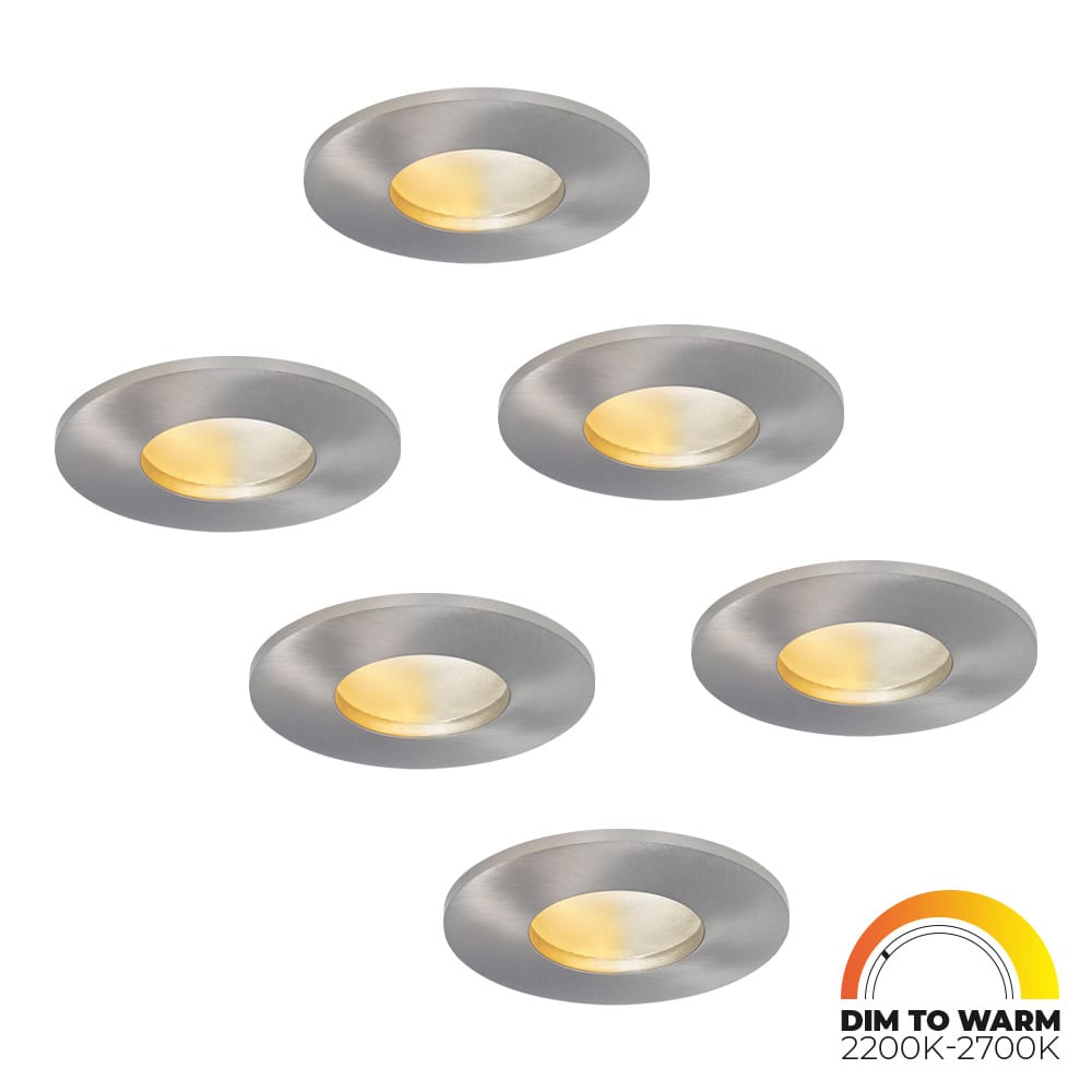 Set van 6 Vegas - LED platte inbouwspots met lage inbouwdiepte 60mm - 3