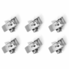 Set van 6 klemveren - Geschikt voor 30x120 cm LED Panelen - Plafondclips voor systeemplafond - Aluminium | HOFTRONIC