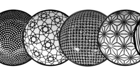 Set van 6 sausschaaltjes - Nippon Black - Tokyo Design Studio - 9.5x3cm | Tokyo Design Studio