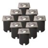 Set van 9 Cody LED Grondspots RVS - GU10 4