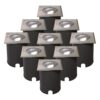 Set van 9 Cody LED Grondspots RVS - GU10 4