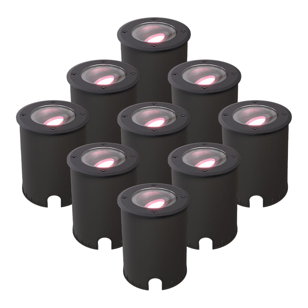 Set van 9 Lilly - Smart LED Grondspot - IP67 waterdicht - 5