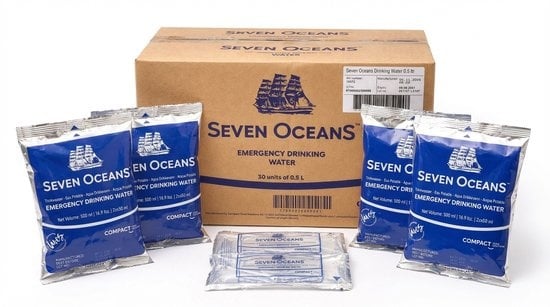 Seven Oceans 72 uur Drinkwater Pakket (1 persoon) 6 liter |