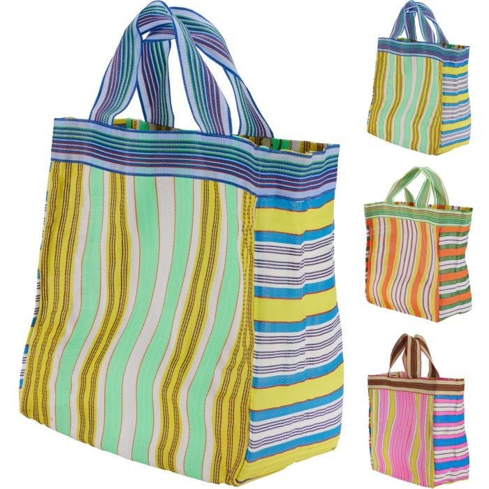 Shopper 40x18cm kleur streep |