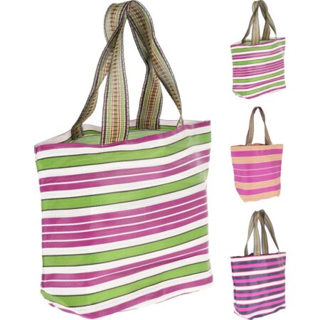 Shopper strepen met hengsels | Home & Styling
