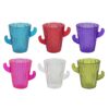 Shotglaasjes cactus set a 6 stuks 60ml | Merkloos