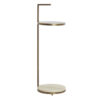 Side Table LEDA marble sand grey - bronze | Light & Living