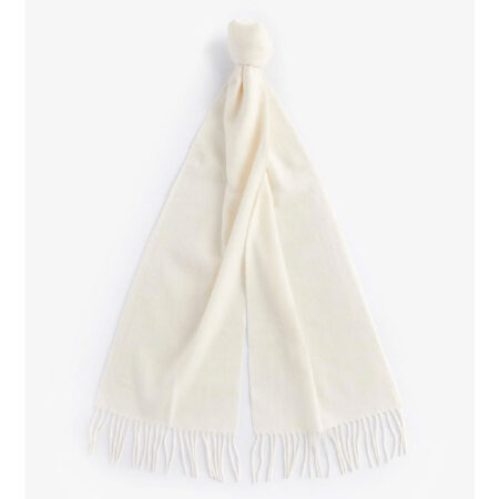 Sjaal Lambswool Woven Cream | Barbour