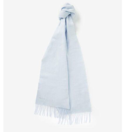 Sjaal Lambswool Woven Pearl Blue | Barbour