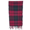 Sjaal Lambswool bordeau/groen | Johnstons / Scots Regal