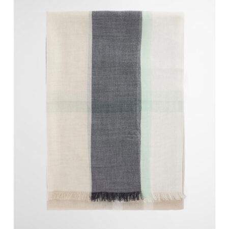 Sjaal Maisy Navy/ Mint tartan | Barbour