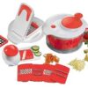 Slacentrifuge met raspen en accessoires Rood/Wit | Enrico