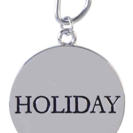Sleutelhanger Holiday - Zilverkleurige Afwerking - 3cm | Tokyo Design Studio